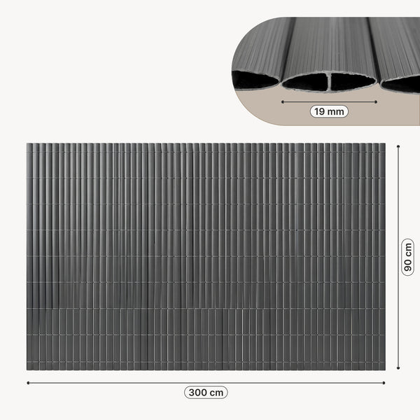 PVC insynsskyddsmatta Cefalu [casa.pro]