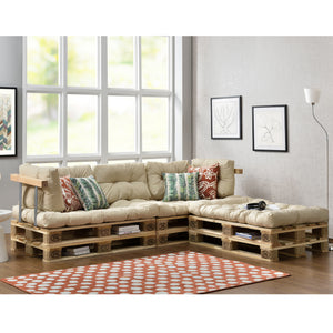 Dyna set till lastpallssoffa/utemöbler 3 sittdynor 5 ryggdynor [en.casa] välj modell