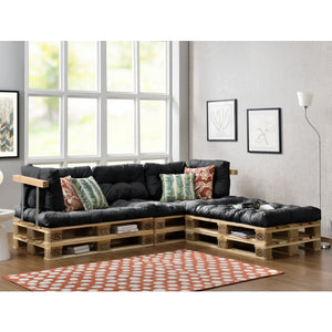 Dyna set till lastpallssoffa/utemöbler 3 sittdynor 5 ryggdynor [en.casa] välj modell