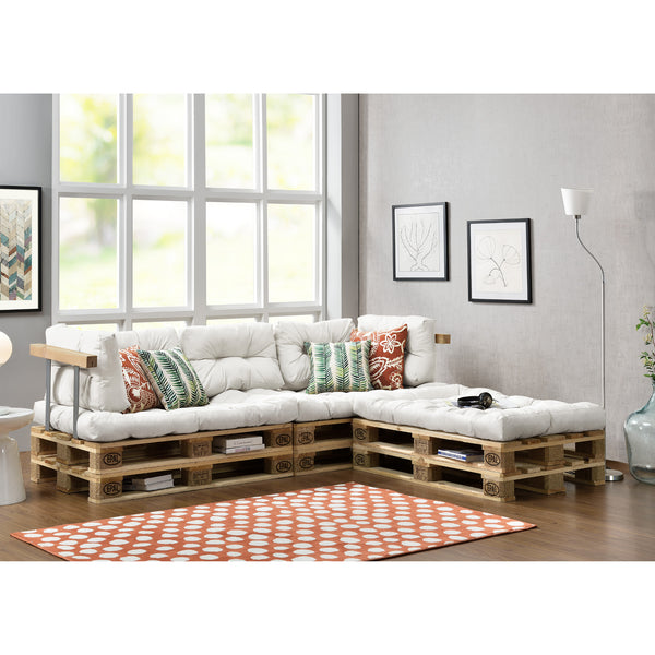 Dyna set till lastpallssoffa/utemöbler 3 sittdynor 5 ryggdynor [en.casa] välj modell