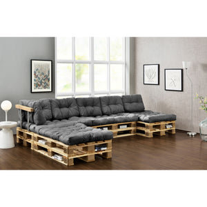 Dyna set till lastpallssoffa/utemöbler 4 sittdynor 6 ryggdynor [en.casa] välj modell