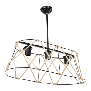 Harrogate taklampa svart / jute färger i olika storlekar [lux.pro]