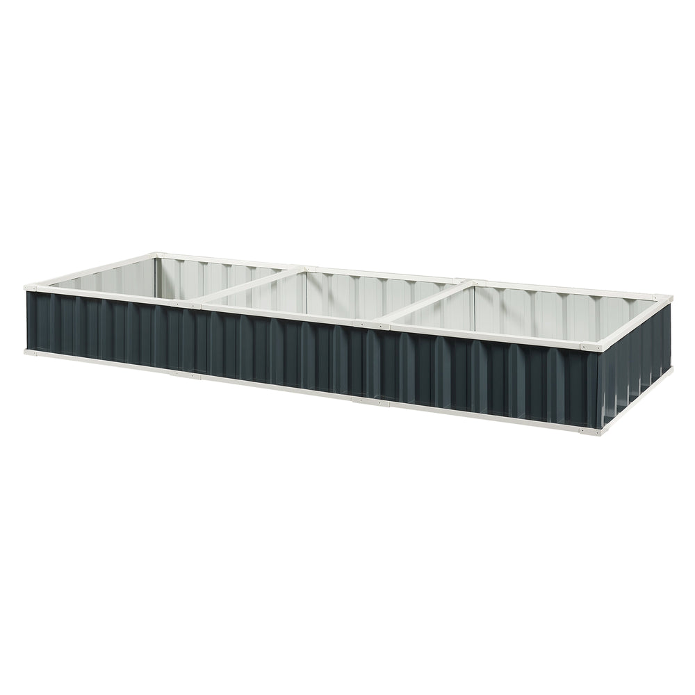 Upphöjd säng Albrandswaard 258x90x30 cm antracit [en.casa]