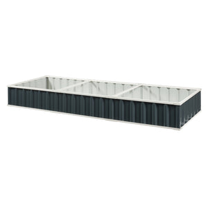 Upphöjd säng Albrandswaard 258x90x30 cm antracit [en.casa]