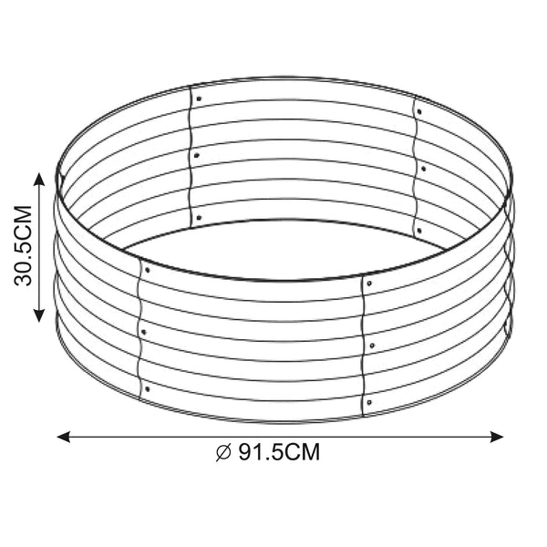 Odlingsbädd Andrano stål [casa.pro] 