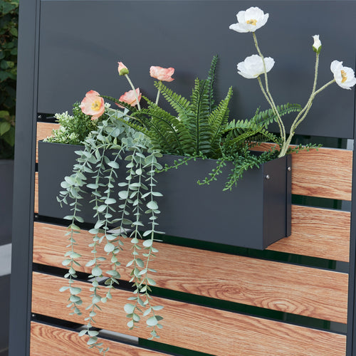 Blomlåda Achtkarspelen 50x12x15cm Antracit [en.casa] - premiumXL
