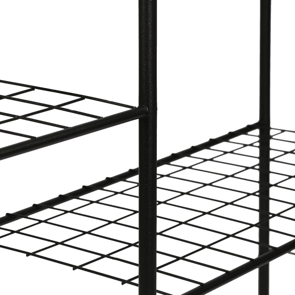 Växthylla Alkmaar metall svart i olika storlekar [en.casa]
