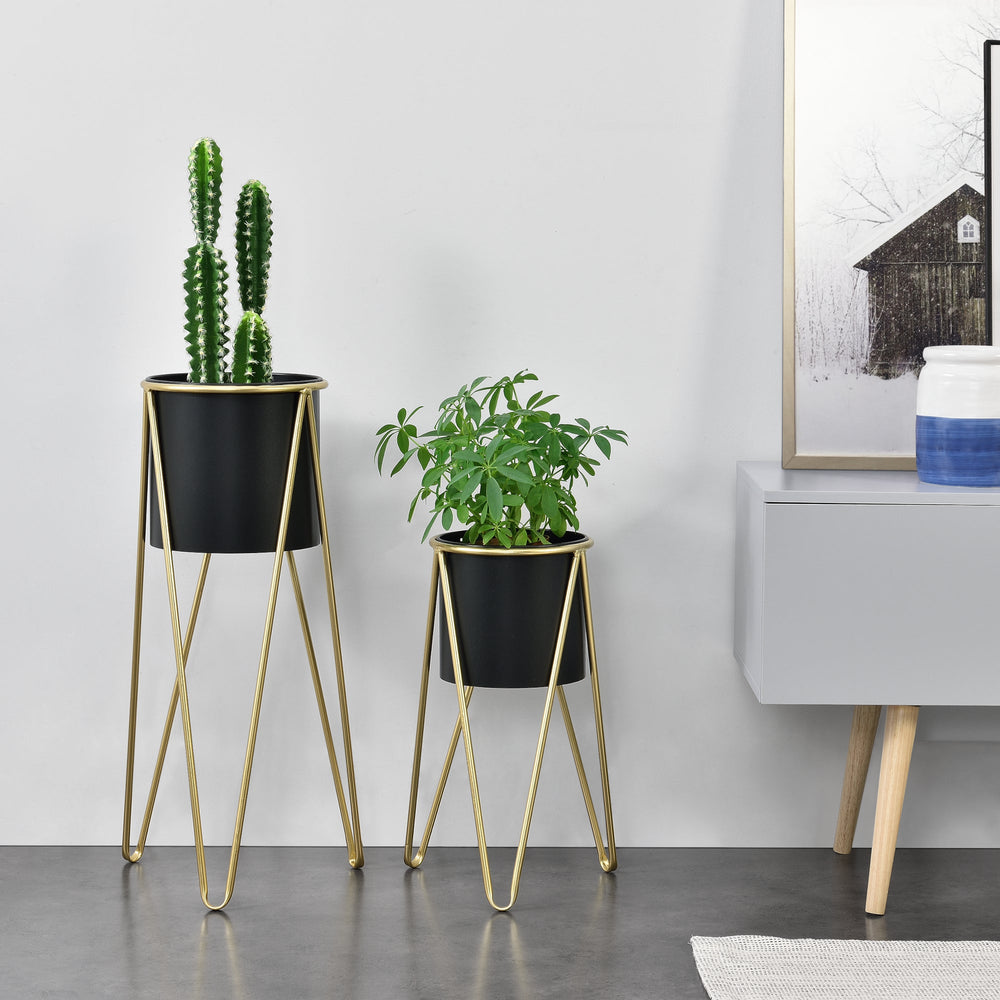 Blomsterställ Hedera 2 - del med kruka i olika färger en.casa - premiumXL