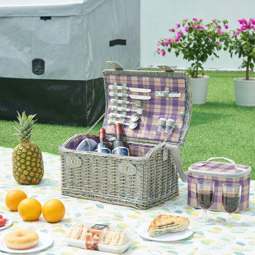 Picknickkorg Folldal för 2 personer 40x28x25 cm [casa.pro] - premiumXL