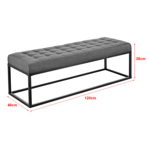 Sittbänk Salta 120x40x38 cm metall [pro.tec] välj modell