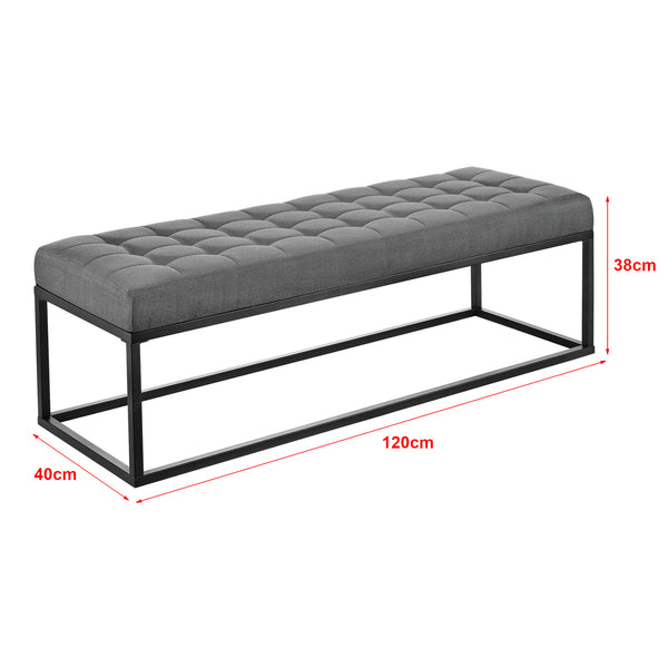Sittbänk Salta 120x40x38 cm metall [pro.tec] välj modell