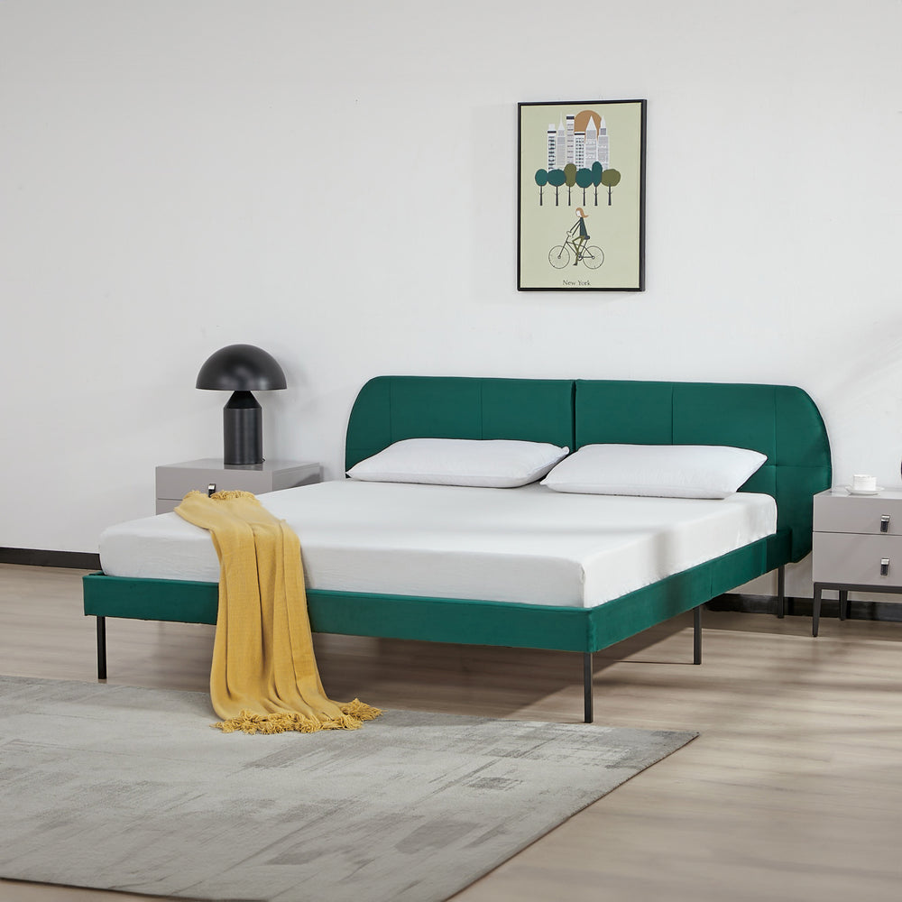 Klädd sängstomme Porvoo [en.casa] 