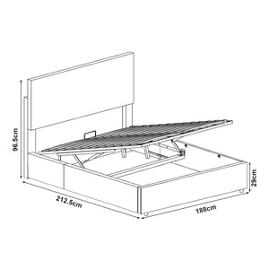 Sängram Juva med madrass och sänglåda Corium