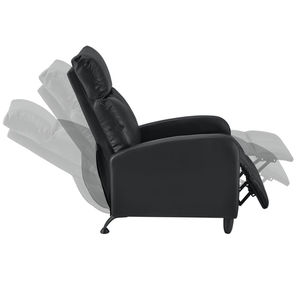 Relax fåtölj Cleo stoppad sitshöjd46cm metall svart justerbar rygg [en.casa] välj modell