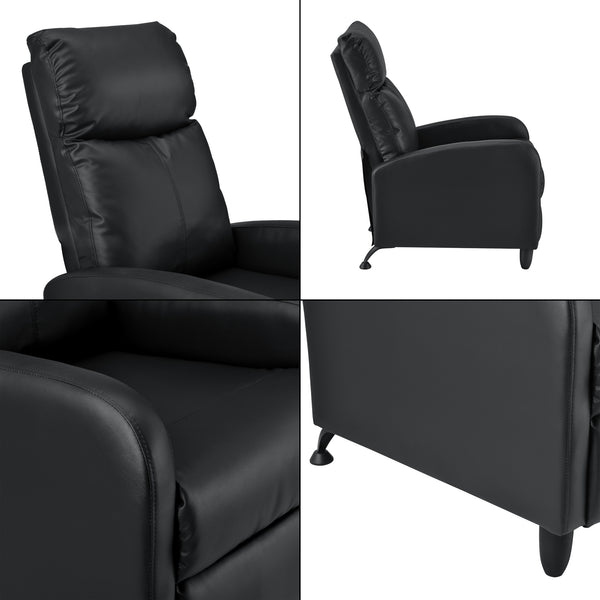 Relax fåtölj Cleo stoppad sitshöjd46cm metall svart justerbar rygg [en.casa] välj modell