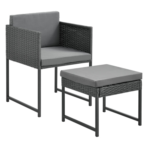 Loungeset Tarragona plats för 8 personer konstrotting [en.casa]® välj modell