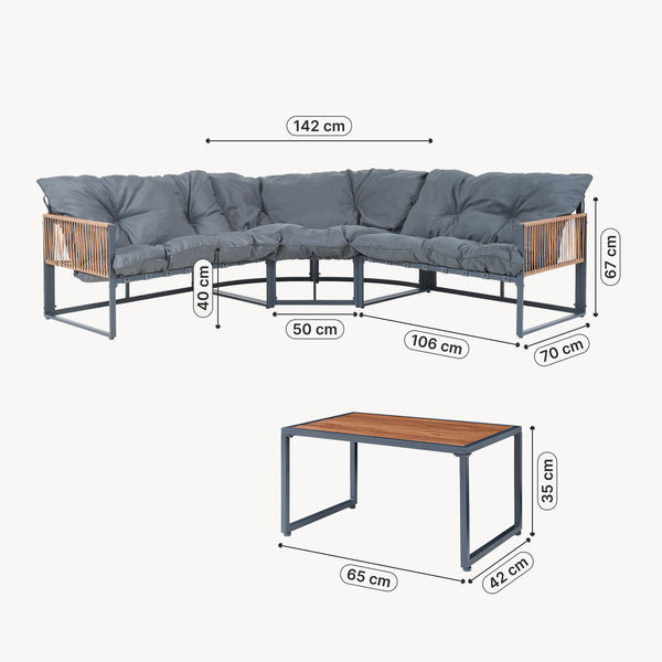 Loungeset Karg [casa.pro]