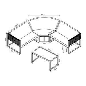 Loungeset Karg [casa.pro]