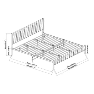 Metallbädd Linköping med rektangulärt huvudgavel [en.casa]