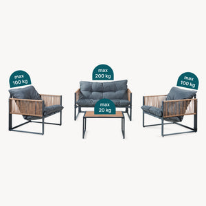 Loungeset Karg 4-del. [casa.pro]
