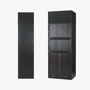Klädeskåp Larundi 216x80x52 cm med 4 dörrar [en.casa]