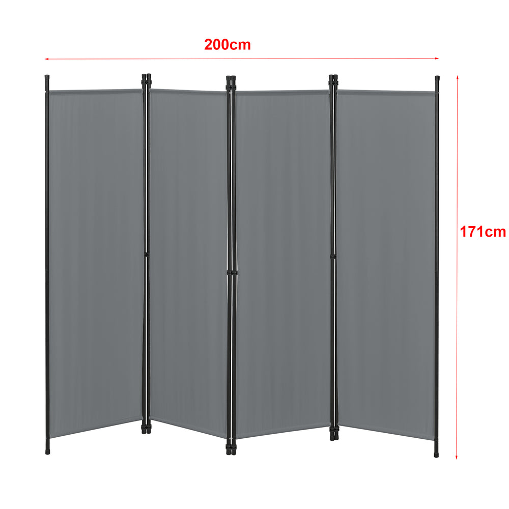 Rumsavdelare Huesca 4-delad 200x171 cm olika färger en.casa - premiumXL