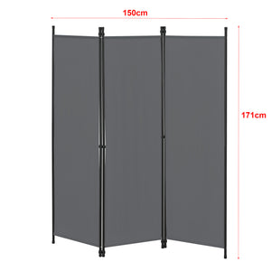 Rumsavdelare Huesca 3-delad 150x171 cm olika färger en.casa
