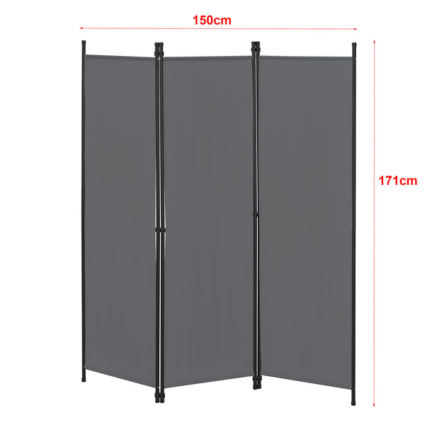 Rumsavdelare Huesca 3-delad 150x171 cm olika färger en.casa