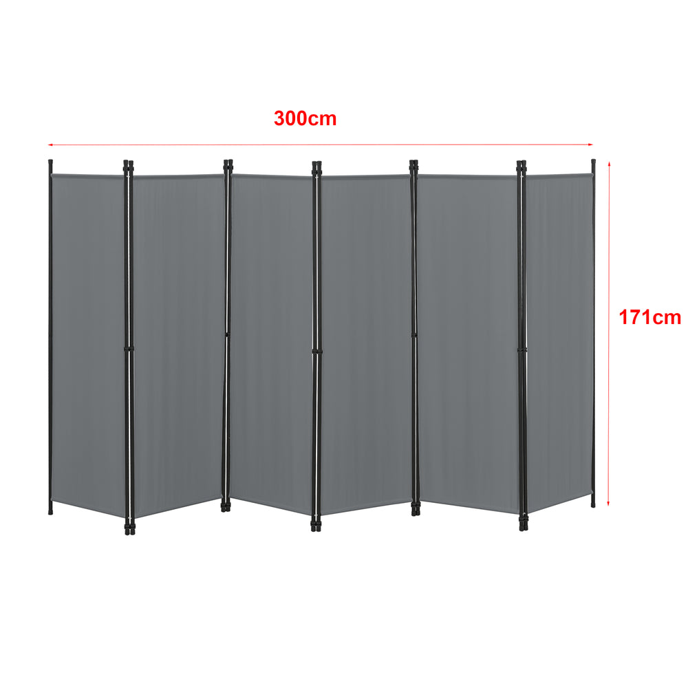 Rumsavdelare Huesca 6-delad 300x171 cm olika färger en.casa - premiumXL