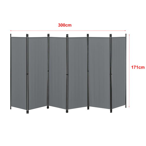 Rumdelare Huesca 6-delad 300x171 cm olika färger en.casa