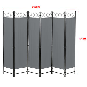 Rumdelare Saragossa 6-delad 240x171 cm olika färger en.casa