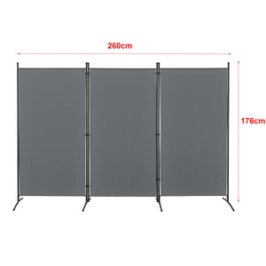 Rumsavdelare Teruel 3-delad 260x176 cm olika färger en.casa