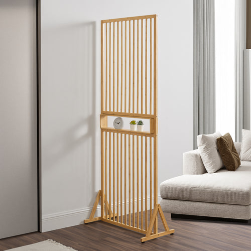 Rumsavdelare Fron 197x75,5x40 cm bambu [en.casa] - premiumXL
