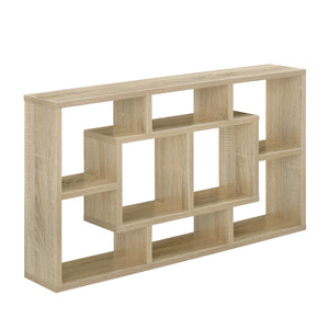 Vägghylla Saputit 85 x 47,5 x 16 cm Hängande hylla i ek-look en.casa - premiumXL