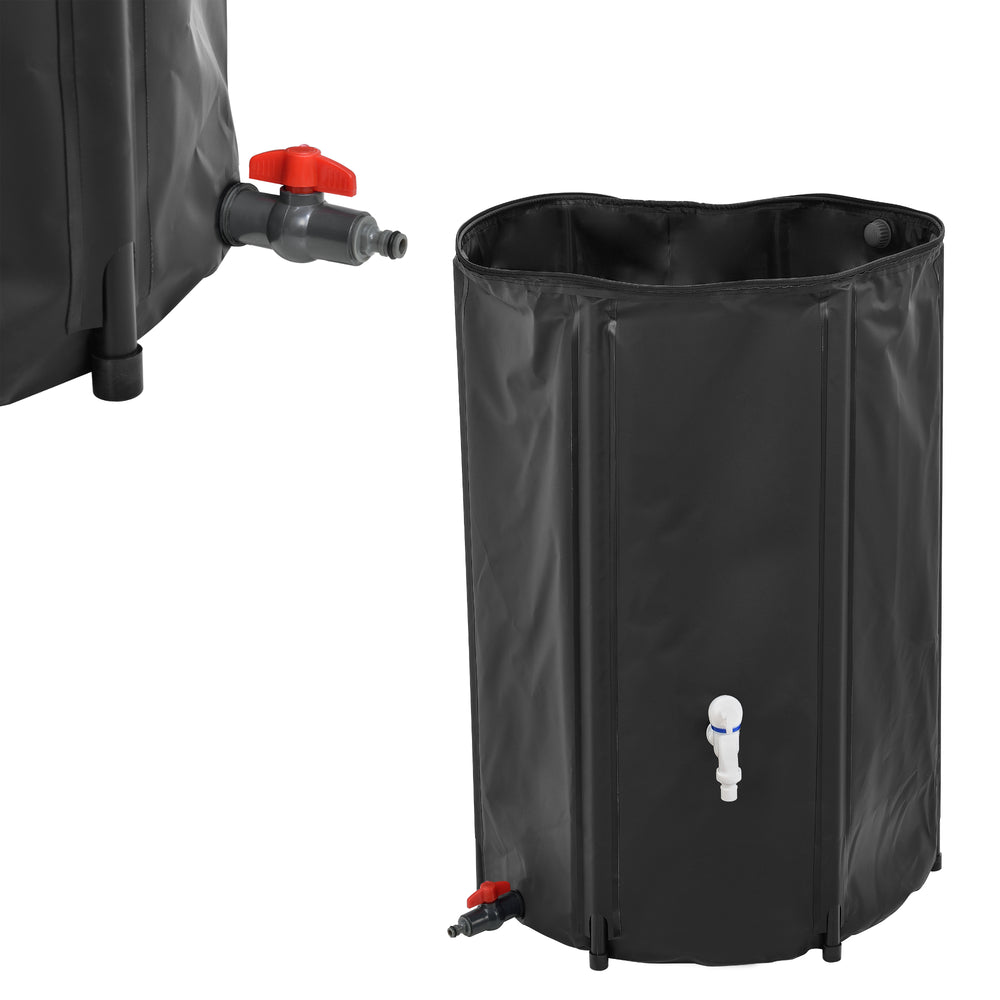 [casa.pro]® Hopfällbar regnvattentunna-i olika mått