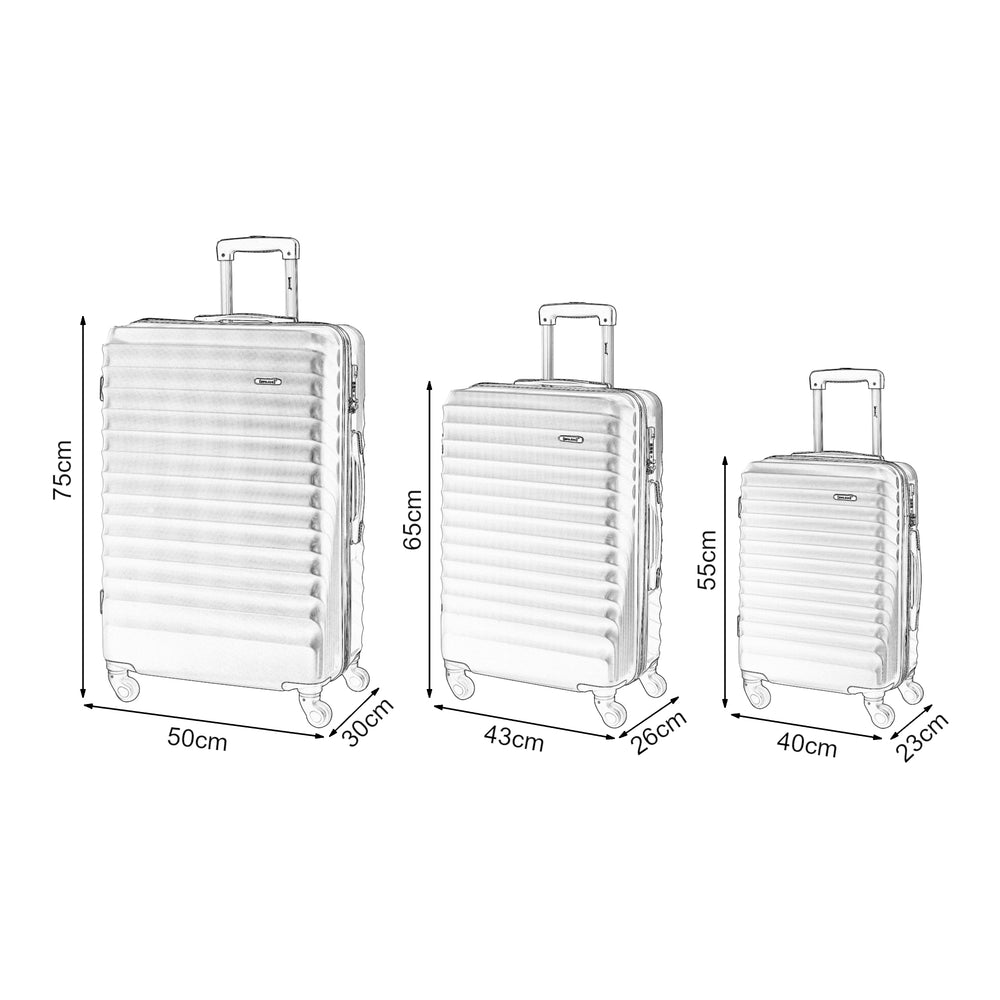 Resväskor Pona 3-pack [pro.tec]