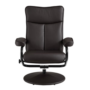 Relax fåtölj Lohja med fotpall ställbart ryggstöd 108x79x77cm metall [en.casa] välj modell