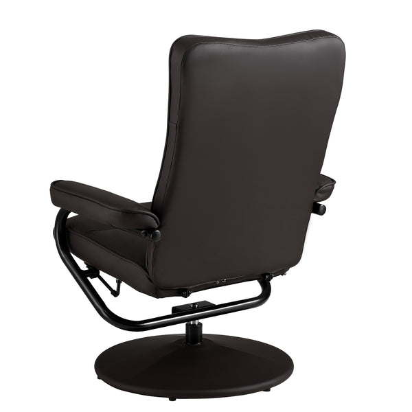 Relax fåtölj Lohja med fotpall ställbart ryggstöd 108x79x77cm metall [en.casa] välj modell