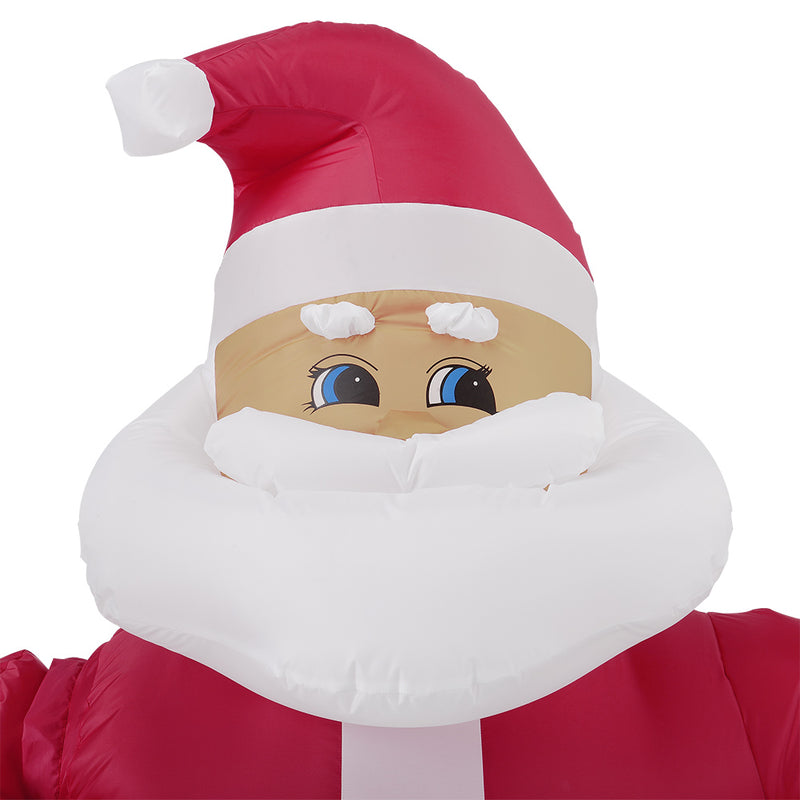 Måttskiss Gigantsiska uppblåsbara, lysande figurer – Jultomte/Snögubbe [en.casa]