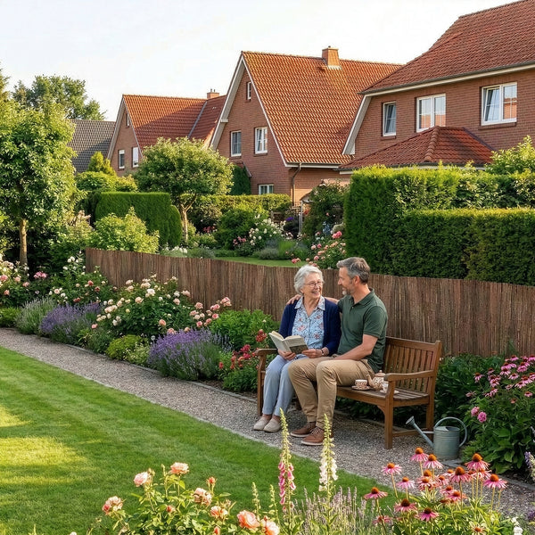 Pilstaket/Barkstaket insynsskydd miljövänlig vind och solskydd i olika mått [casa.pro]