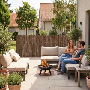 Pilstaket/Barkstaket insynsskydd miljövänlig vind och solskydd i olika mått [casa.pro]