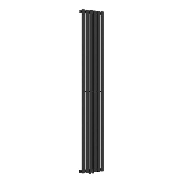 Designrörsradiator Nore Black 180x36cm Enkelt lager 707W [neu.haus]