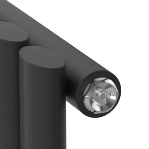 Designrörsradiator Nore Black 60x120cm Enkelt lager 857W [neu.haus]