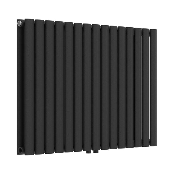 Design rörradiator Nore svart 60x90cm dubbelt lager 1180W [neu.haus]