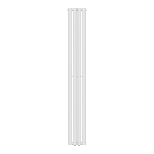 Design rörradiator Nore Vit 180x24cm Enkelrad 484W [neu.haus]