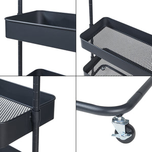 Klädställning Kumad på hjul 174,5x58x36 cm [en.casa]