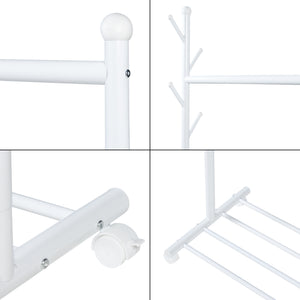 Rullbar klädhängare Snåsa 170x105x43 cm [en.casa]