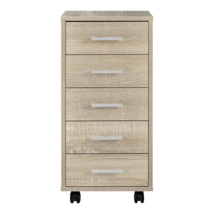 Kontorsskåp på hjul 63x33x38cm 5 lådor [en.casa] välj modell