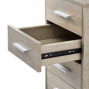 Kontorsskåp på hjul 63x33x38cm 5 lådor [en.casa] välj modell