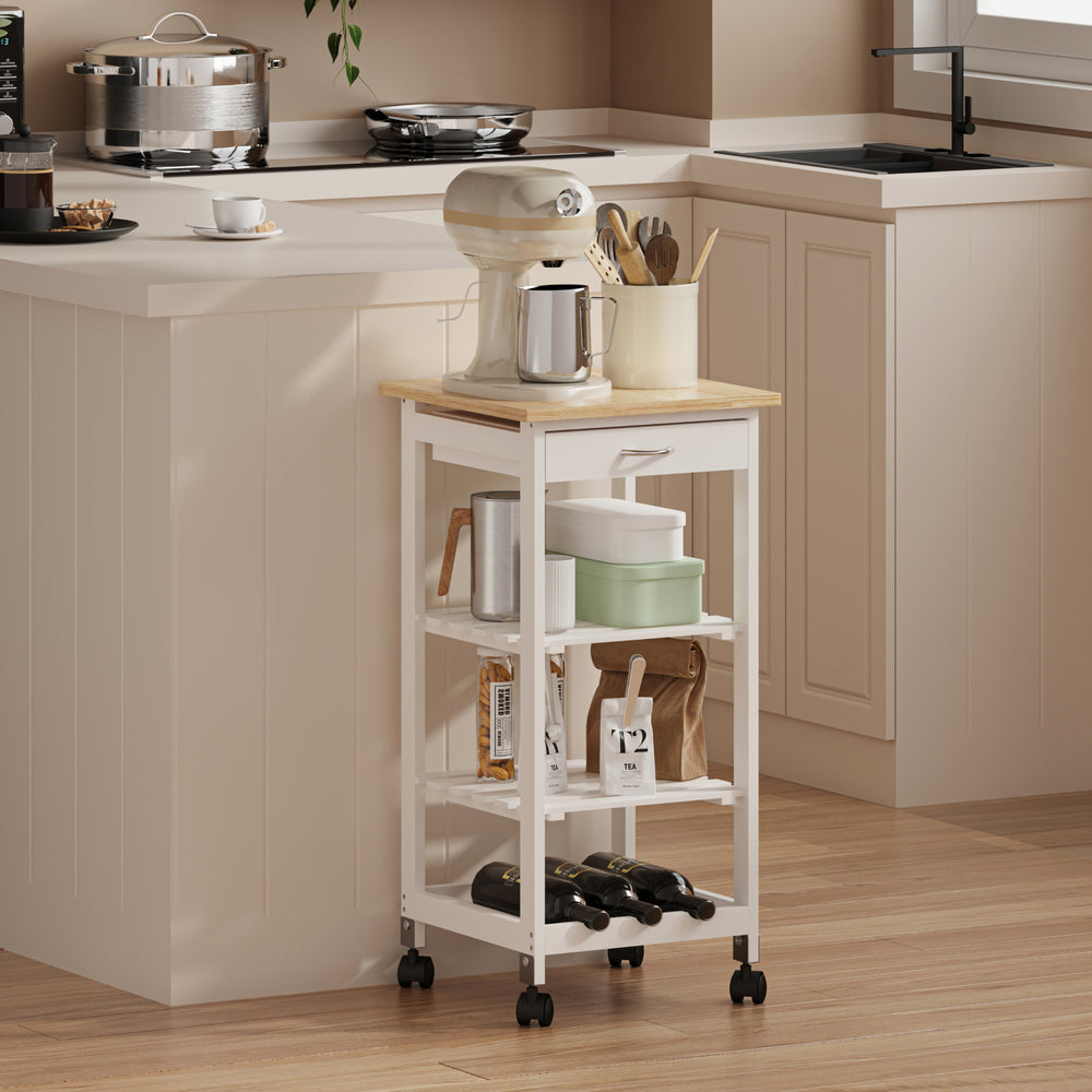 Serveringsvagn Biel 76x37x37 cm [en.casa]